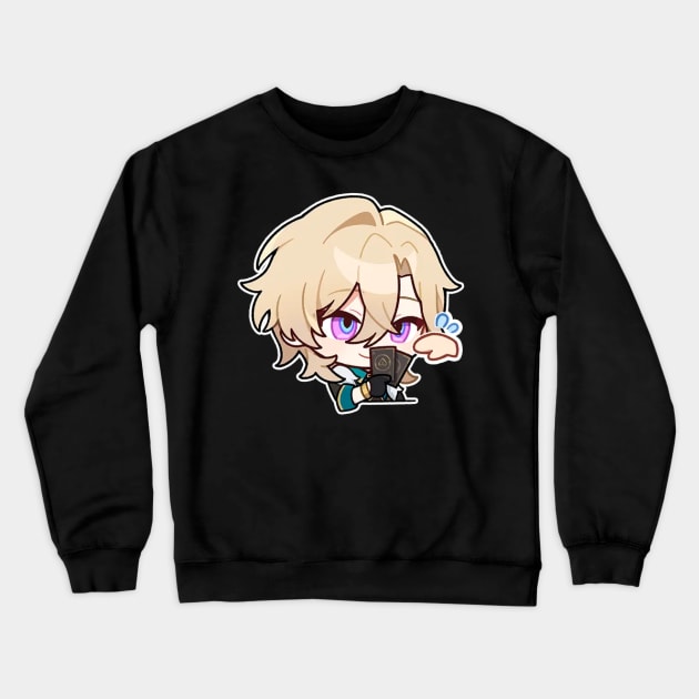 Honkai Star Rail Chibi Aventurine 2 Crewneck Sweatshirt by HoyoStan